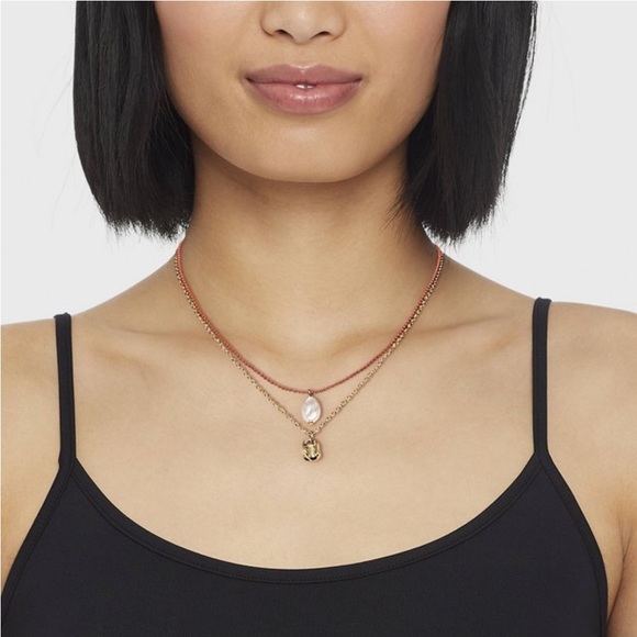 ⭐️3 for $15 ⭐️ Pearl Multi Stand Necklace by a new day - Picture 2 of 4